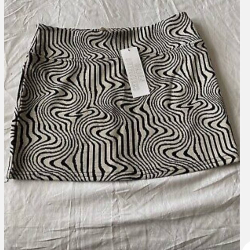 urban outfitters womens peachy mini skirt black retro size